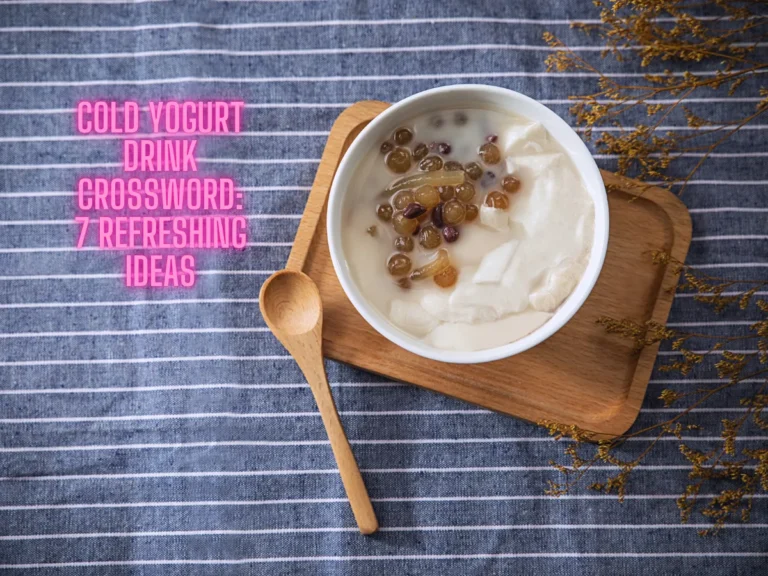 cold yogurt drink crossword