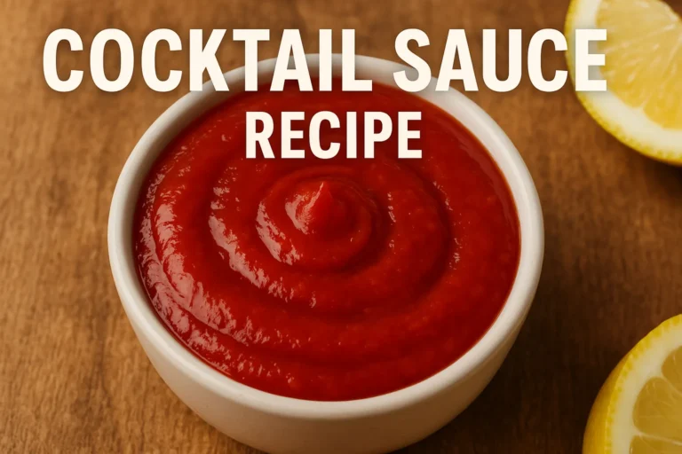 Cocktail Sauce Recipe: A Classic Condiment for Seafood Lovers