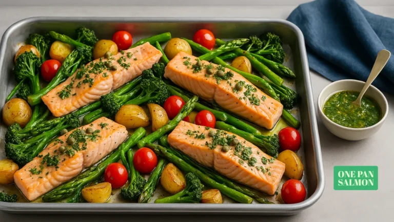 One Pan Salmon Dinner