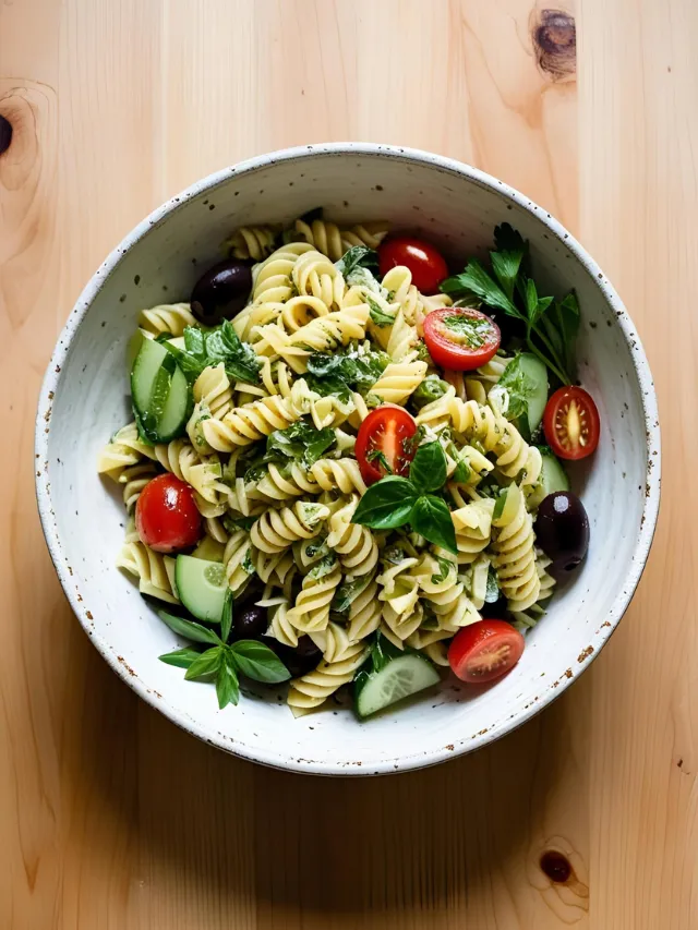 Herby, Garlicky Pasta Salad Recipe