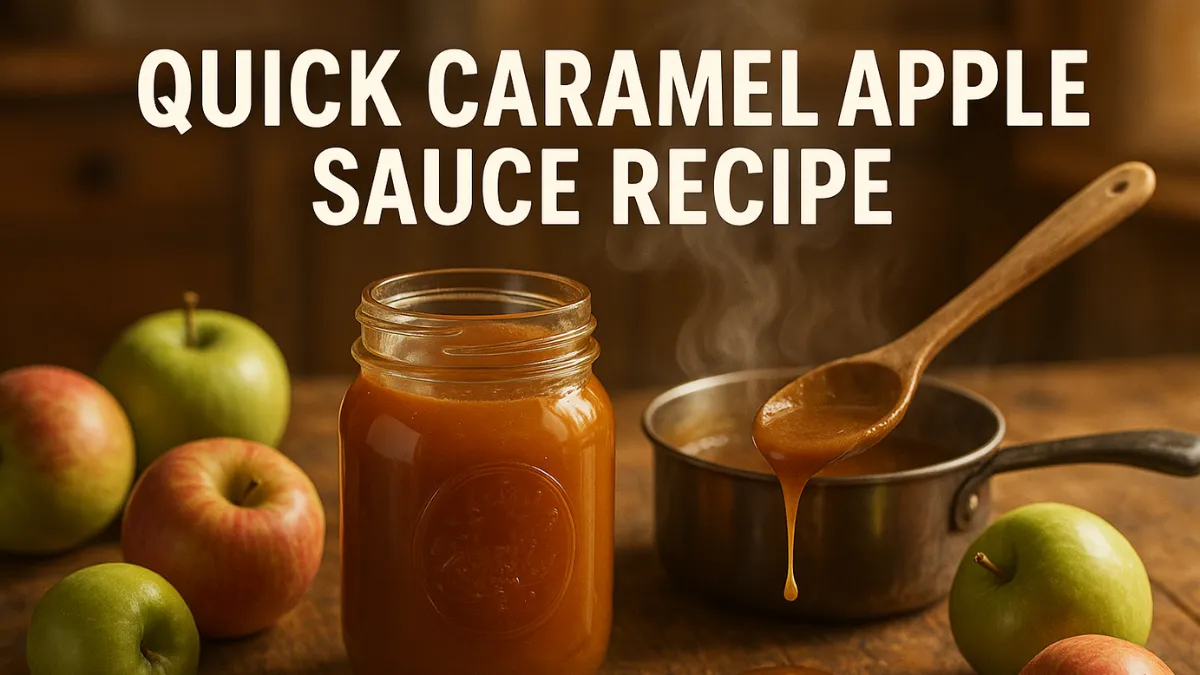 Quick Caramel Apple Sauce Recipe