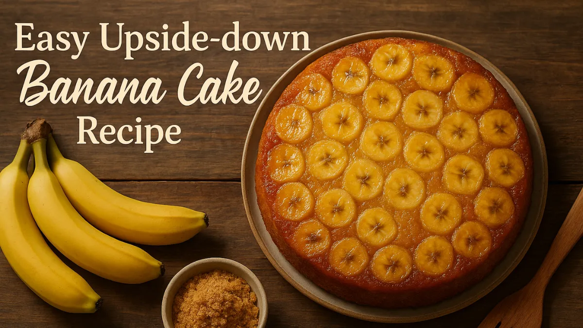 Easy Upside-down Banana Cake Recipe