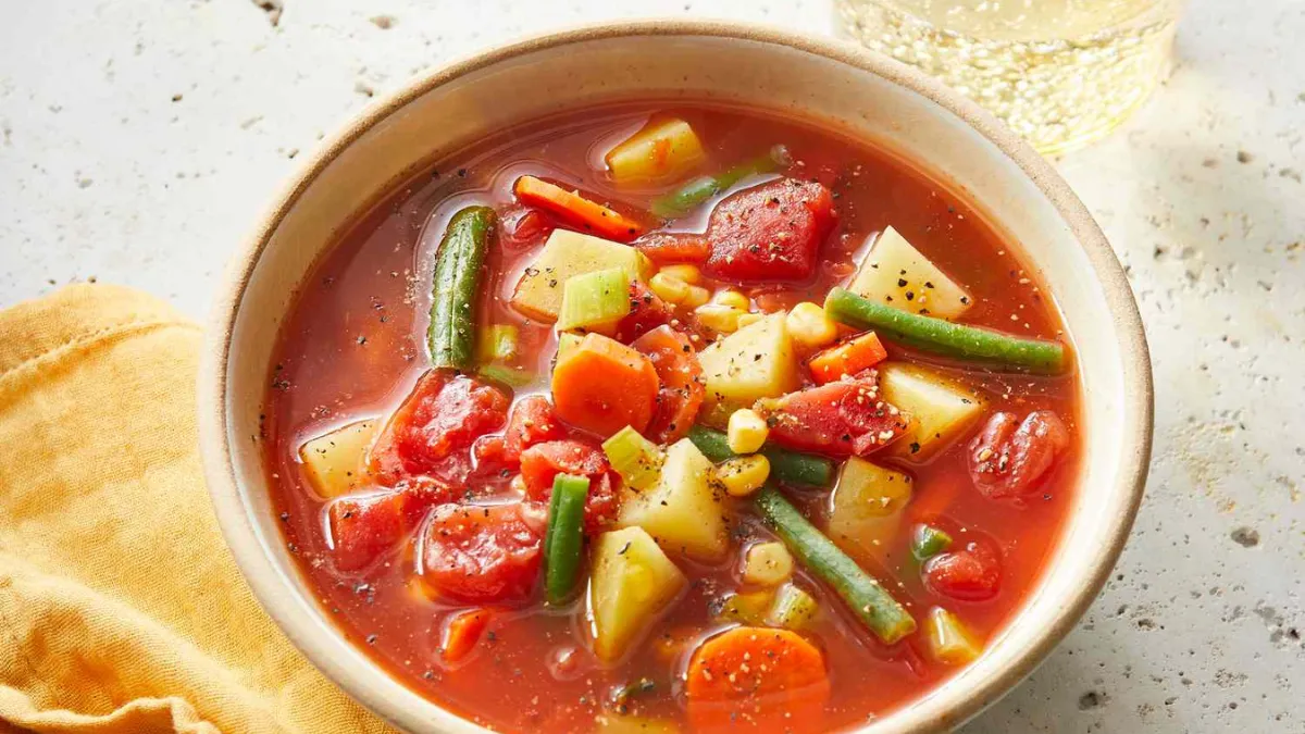 Easy Homemade Vegetable Soup Recipe