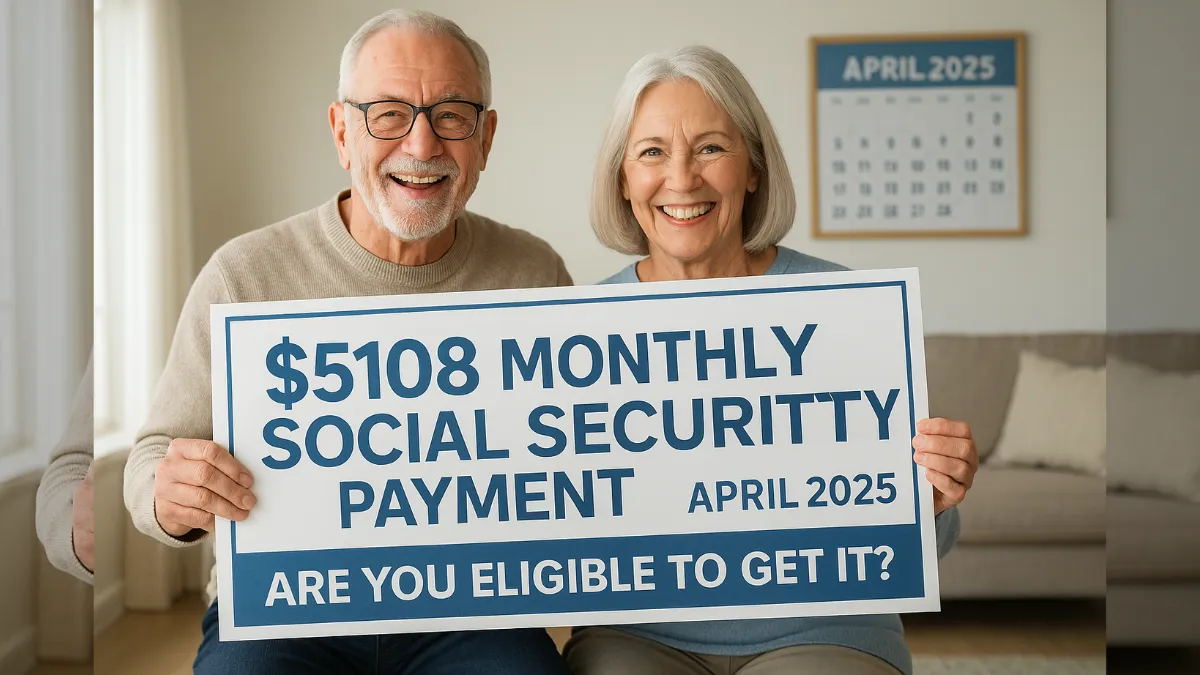 $5108 Monthly Social Security Payment April 2025