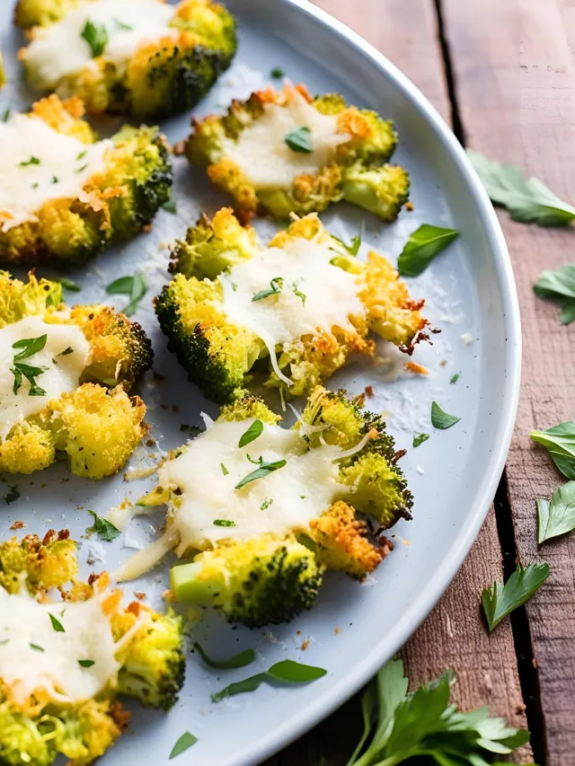Smashed Broccoli with Parmesan Recipe
