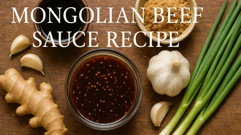 Mongolian Beef Sauce Recipe
