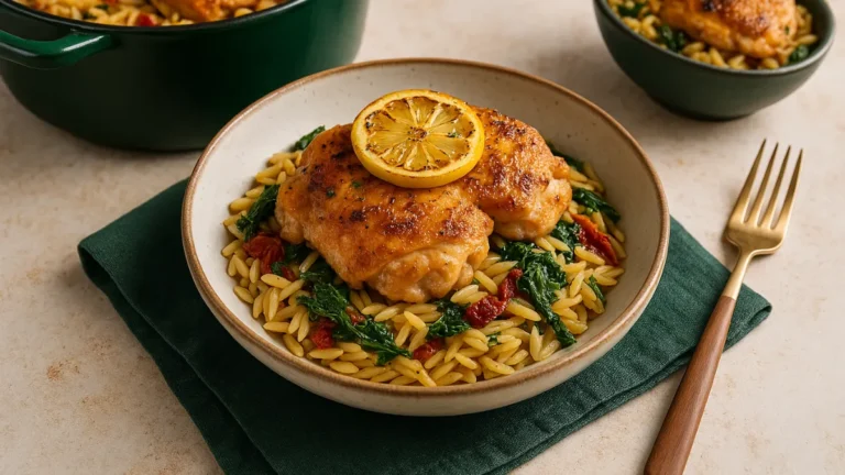 Chicken Orzo Bake Recipe