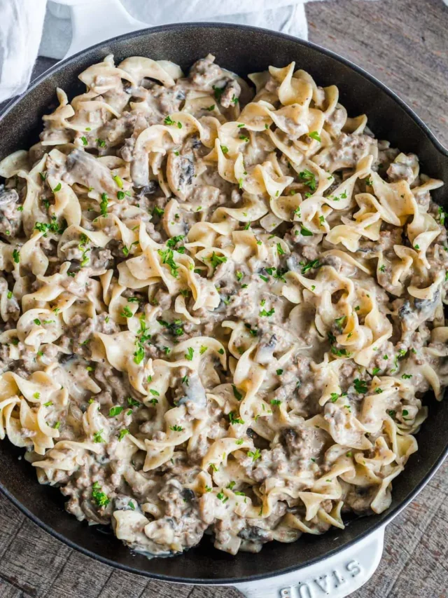 Easy Ground Beef Stroganoff Recipe