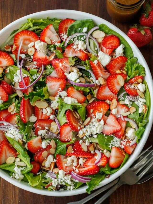 Strawberry Salad with Honey Vinaigrette Recipe
