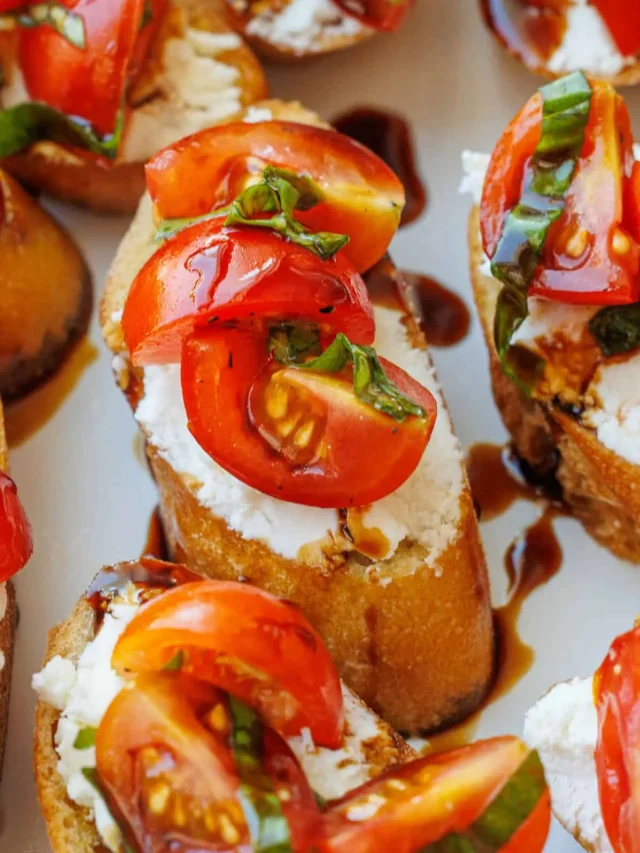 Tomato Goat Cheese Crostini Recipe