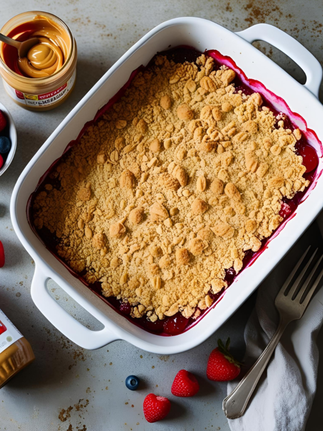 This Easy Crumble Has Peanut Butter-and-Jelly Vibes