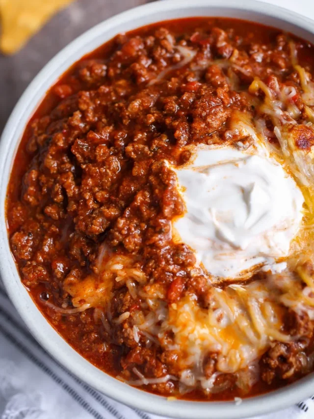 Classic Homemade Chili