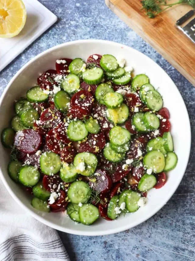 Easy Cucumber and Beet Salad