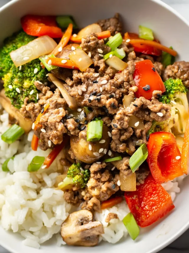Sizzling Ground Beef Stir-Fry Delight