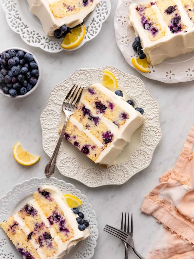 Lemon Blueberry Layer Cake